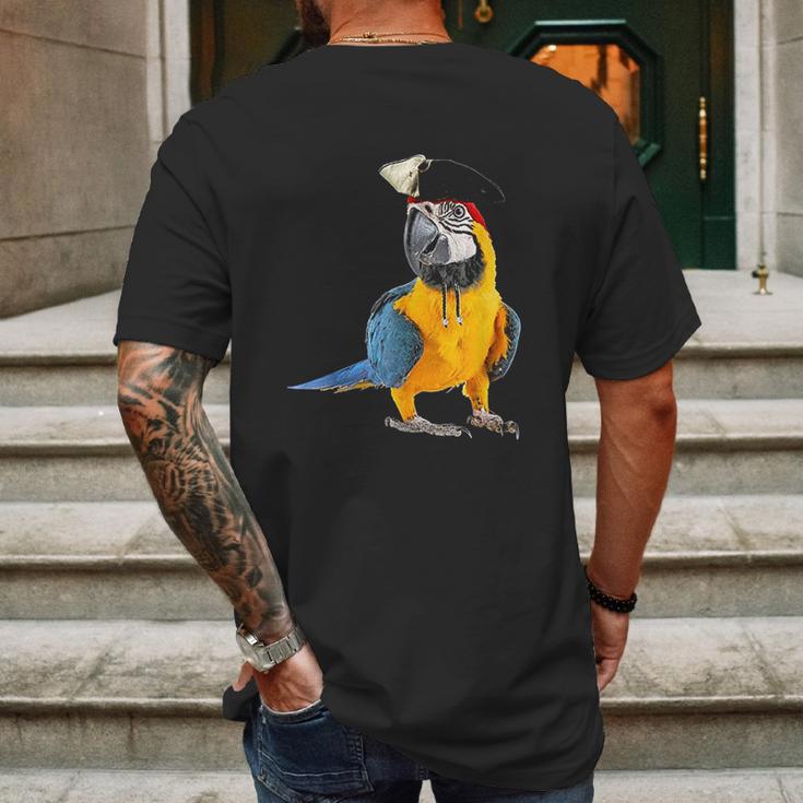 Parrot Of The Caribbean Bird Pirate Halloween Costume Gift Mens Back Print T-shirt Gifts for Men