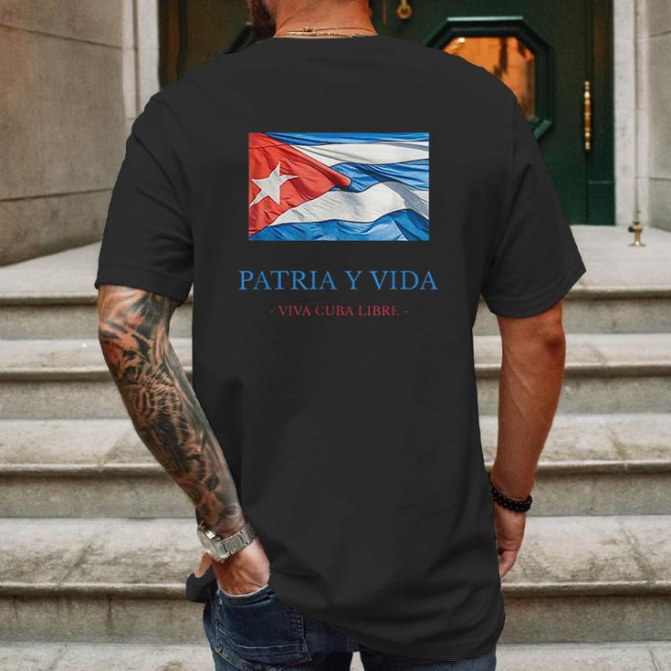 Patria Y Vida Viva Cuba Libre Mens Back Print T-shirt Gifts for Men