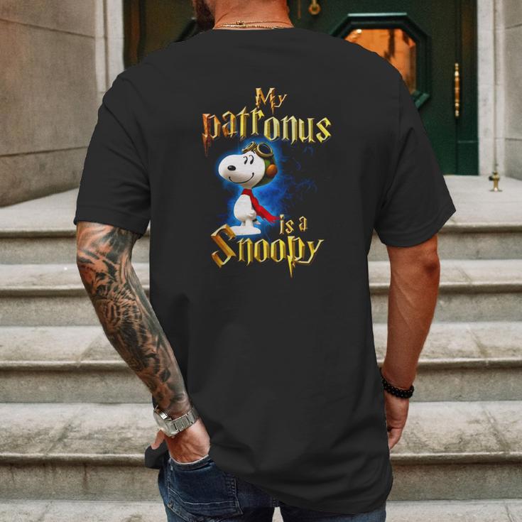 My Patronus Is A Snoopy Mens Back Print T-shirt Gifts for Men