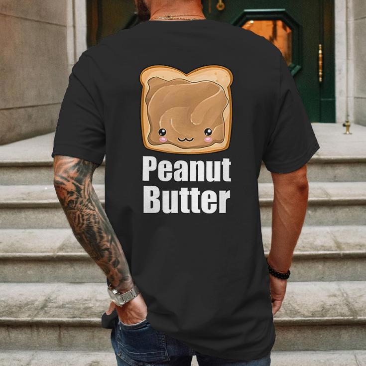 Peanut Butter Jelly Pb&J Halloween Matching Bff Mens Back Print T-shirt Gifts for Men