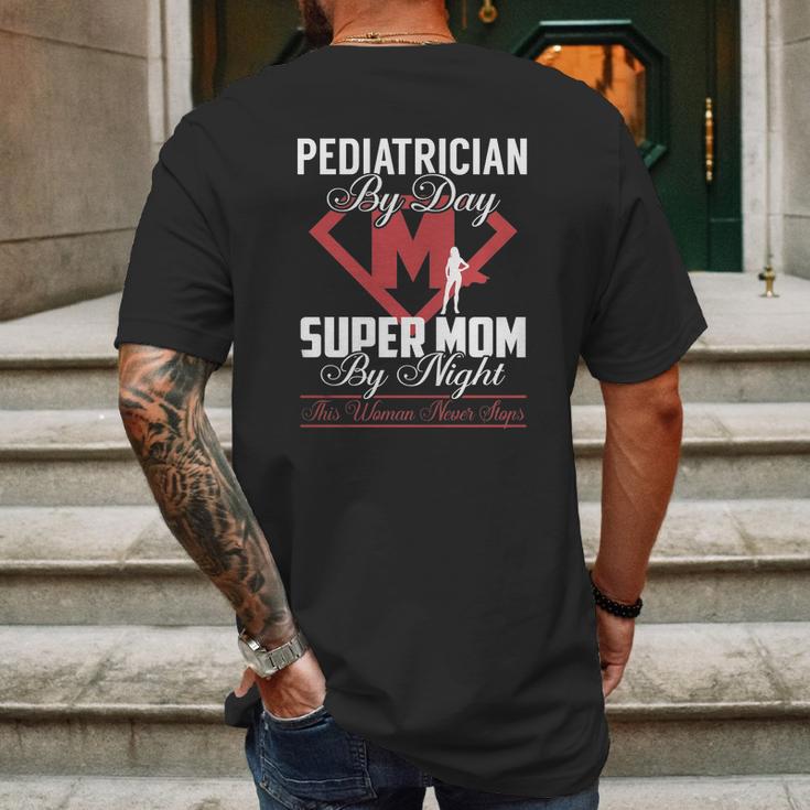 Pediatrician Mens Back Print T-shirt Gifts for Men