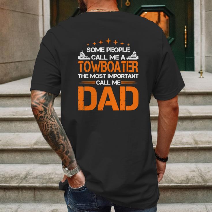 Some People Call Me Towboater The Most Important C T-Shirt Mens Back Print T-shirt Gifts for Men