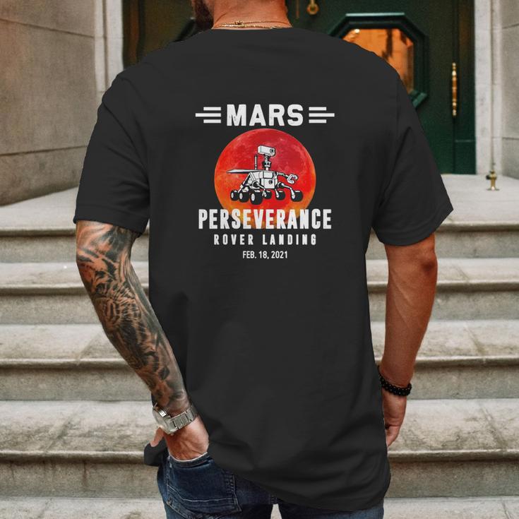 Perseverance Mars Rover Landing 2020 2021 Space Mens Back Print T-shirt Gifts for Men