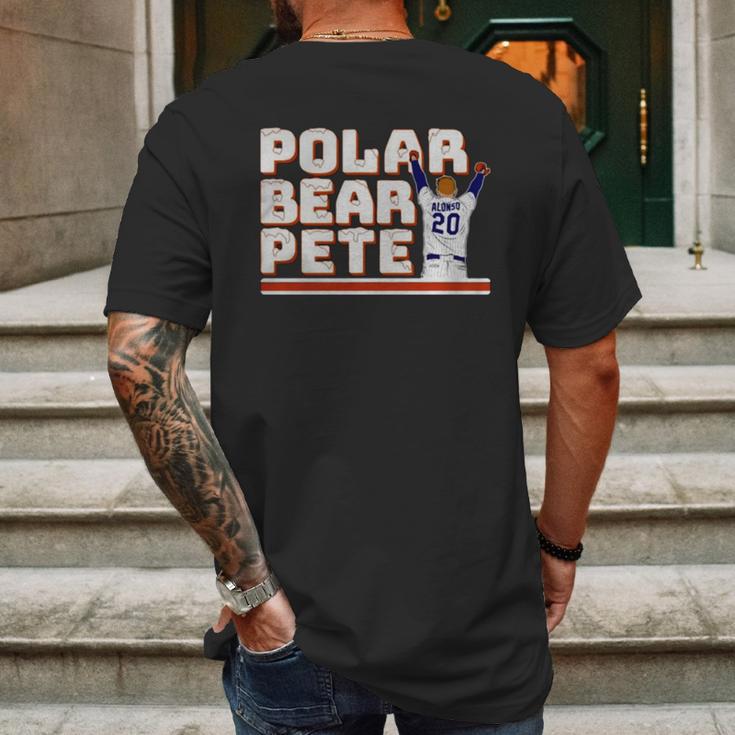 Pete Alonso Polar Bear Mens Back Print T-shirt Gifts for Men