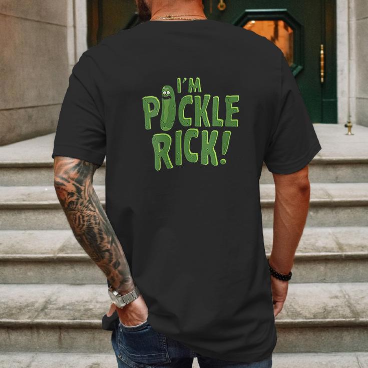 Im Pickle Rick Pickle Mens Back Print T-shirt Gifts for Men