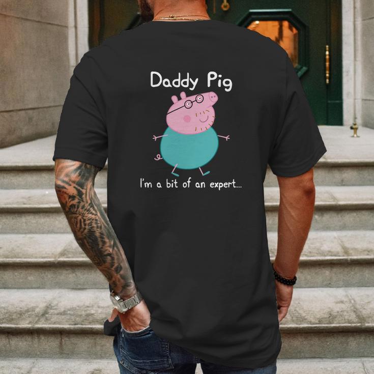 Pig Daddy Pig Expert Classic Guys Mens Back Print T-shirt Gifts for Men