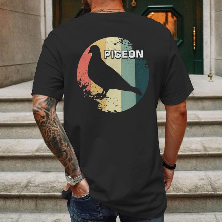 Pigeon Vintage Mens Back Print T-shirt Gifts for Men