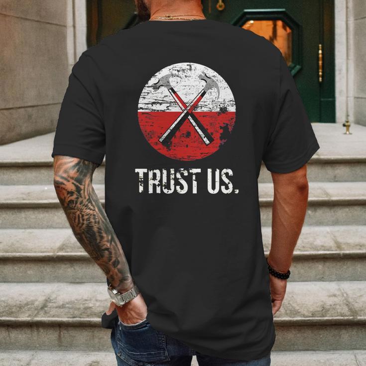 Pink Floyd Trust Us Worn Mens Back Print T-shirt Gifts for Men