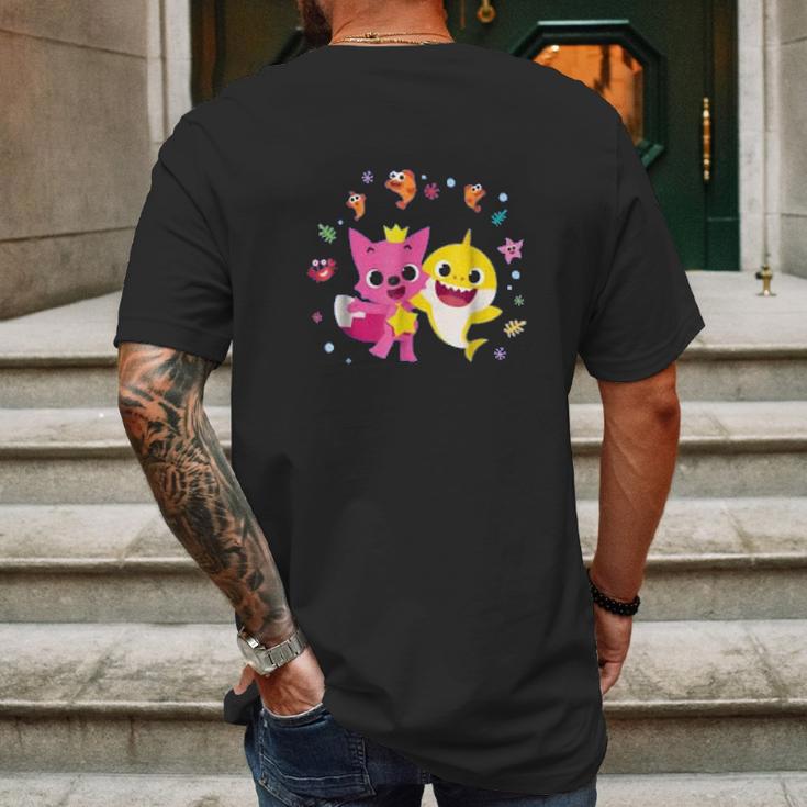 Pinkfong And Baby Shark Cheers Mens Back Print T-shirt Gifts for Men