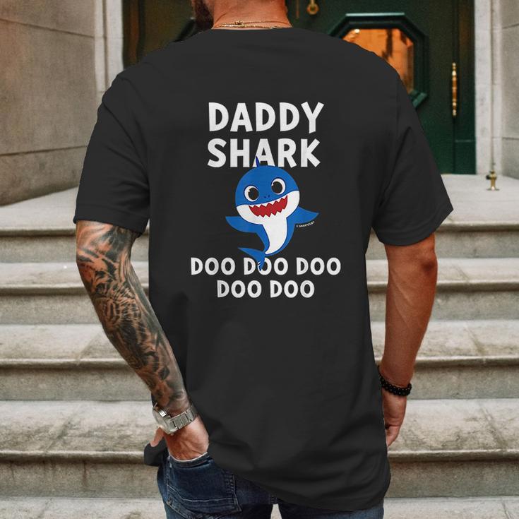 Mens Pinkfong Daddy Shark Official Mens Back Print T-shirt Gifts for Men