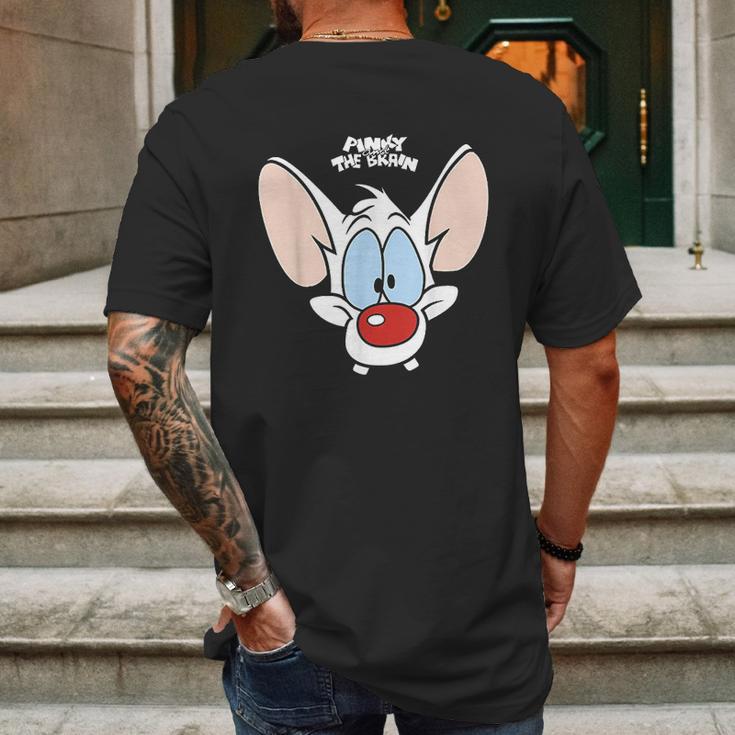 Pinky And The Brain Pinky Big Face Mens Back Print T-shirt Gifts for Men