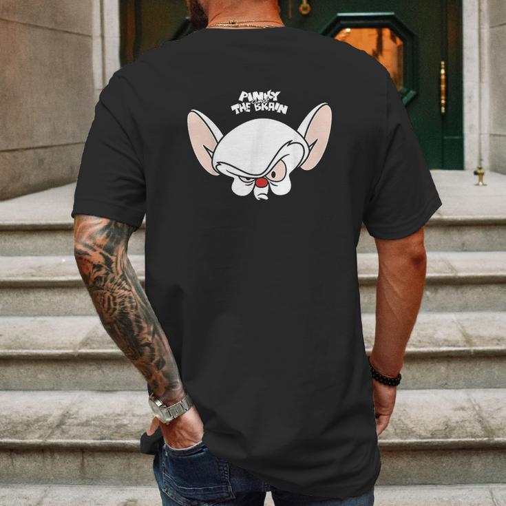 Pinky And The Brain Big Face Mens Back Print T-shirt Gifts for Men