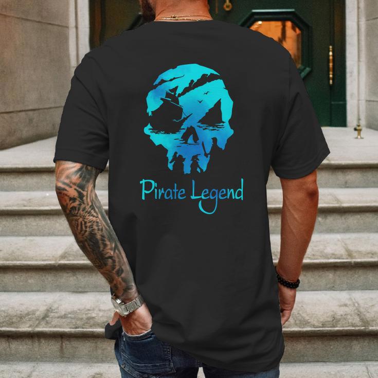 Pirate Legend Sea Of Thieves Skull Versiont ShirtShirt Tee Mens Back Print T-shirt Gifts for Men