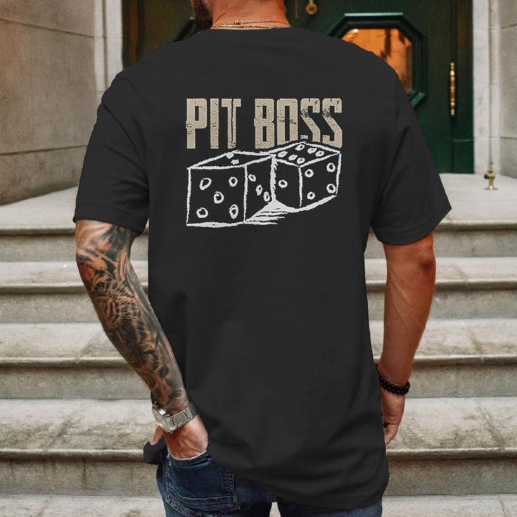 Pit Boss Casino Gambling Blackjack Mens Back Print T-shirt Gifts for Men