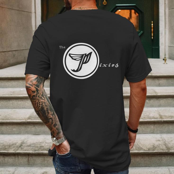 Pixies Band Logo Art White Wings Mens Back Print T-shirt Gifts for Men