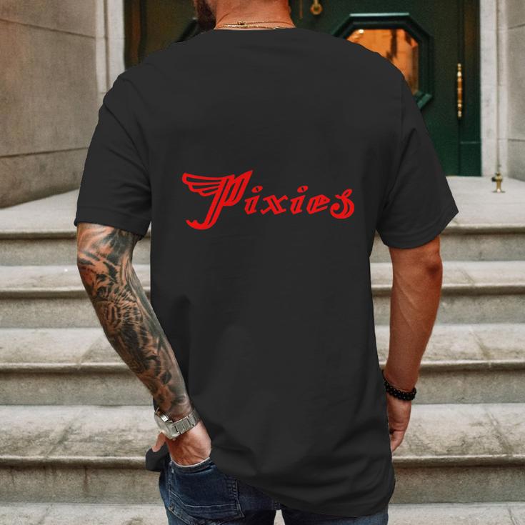 Pixies Band Logo Art Wing Red Mens Back Print T-shirt Gifts for Men