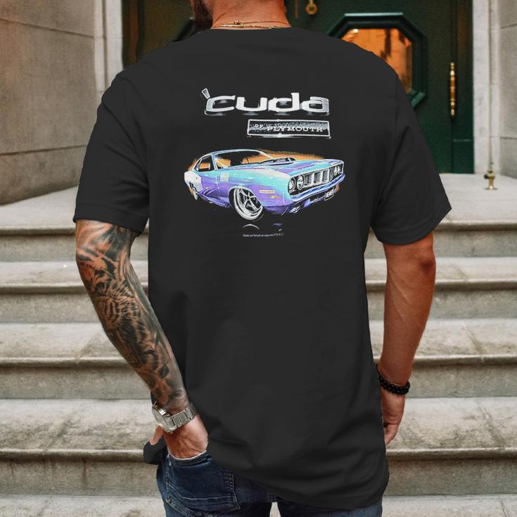 Plymouth Barracuda Cuda Mens Back Print T-shirt Gifts for Men