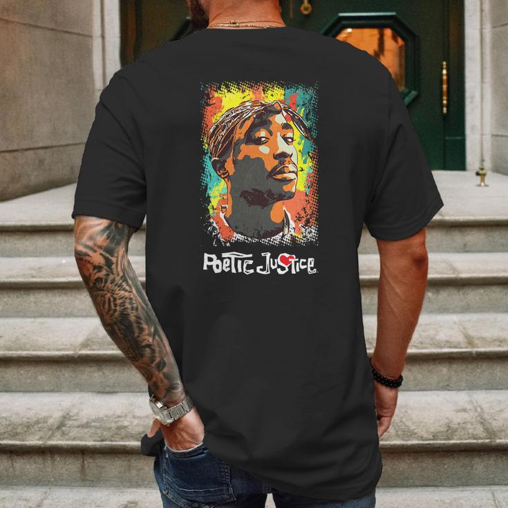 Poetic Justice 2Pac Mens Back Print T-shirt Gifts for Men