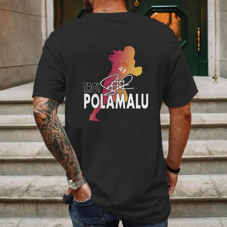 The Polamalu Silhouette Design Mens Back Print T-shirt Gifts for Men