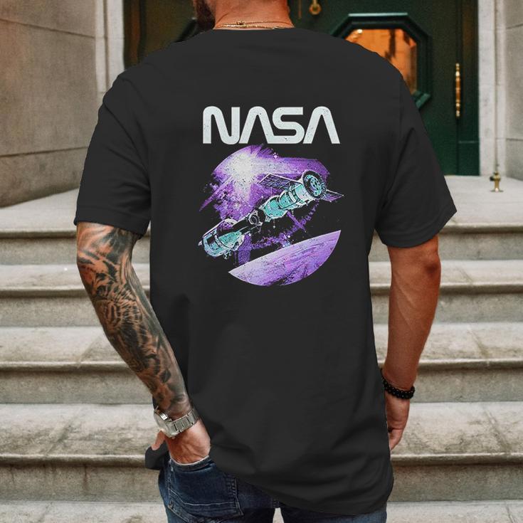 Popfunk Nasa Space Station Mens Back Print T-shirt Gifts for Men