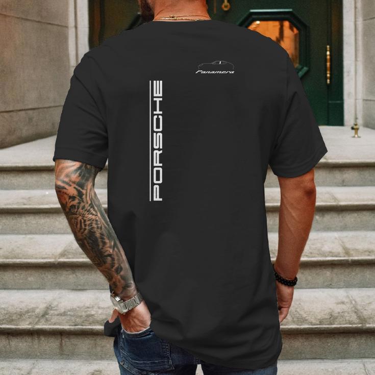 Porsche Panamera Side Mens Back Print T-shirt Gifts for Men