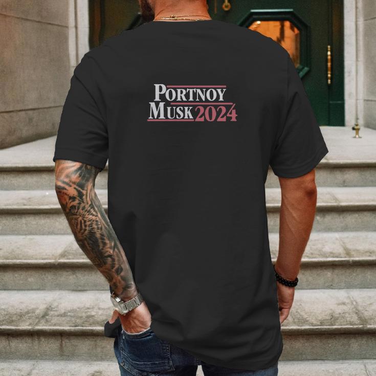 Portnoy Musk 2024 Mens Back Print T-shirt Gifts for Men