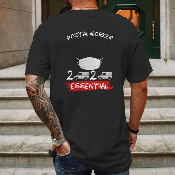 Postal Worker 2020 Essential Coronavirus Shirt Mens Back Print T-shirt Gifts for Men