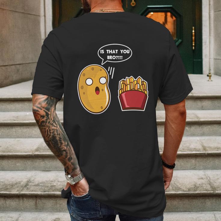 I Am A Potato Gift French Fry Gift Potato Gift Cool Gift Graphic Design Printed Casual Daily Basic Mens Back Print T-shirt Gifts for Men