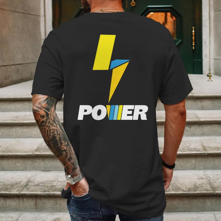 Power By Lachlan Mens Back Print T-shirt Gifts for Men