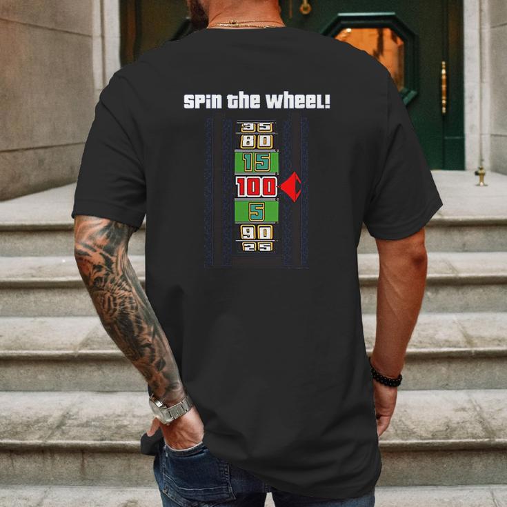 Price Is Right Spin The Wheel Long Sleeve Mens Back Print T-shirt Gifts for Men