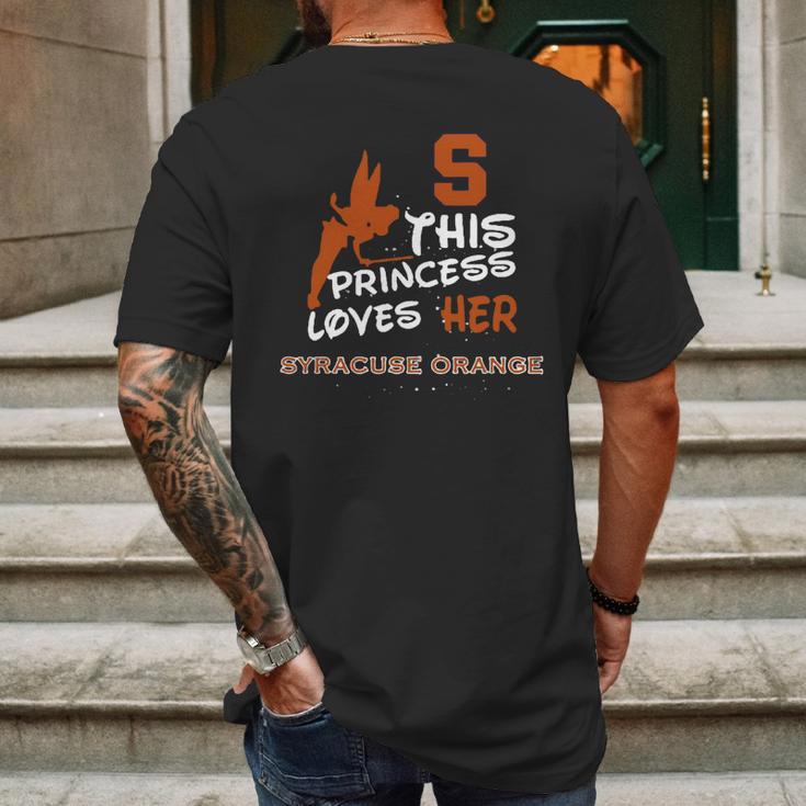 This Princess Loves Her Syracuse Orange Mens Back Print T-shirt Gifts for Men