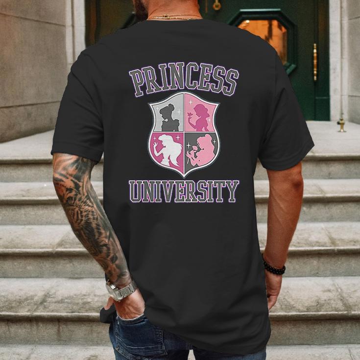 Princess University College Text Logo Mens Back Print T-shirt Gifts for Men