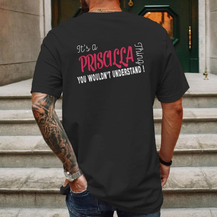 Priscilla Its Priscilla Thing Teeforpriscilla Mens Back Print T-shirt Gifts for Men