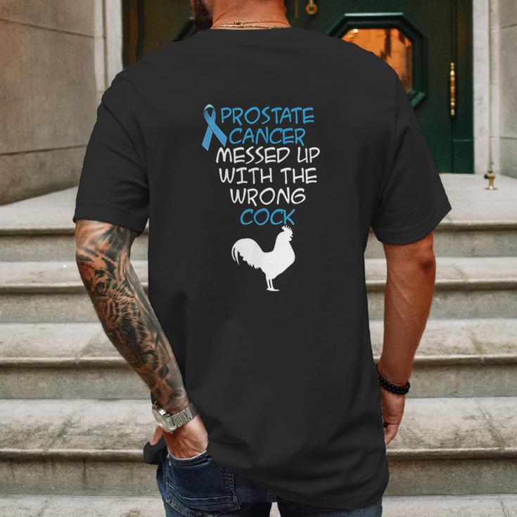 Mens Prostate Messed Up With The Wrong Cock Mens Back Print T-shirt Gifts for Men