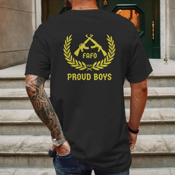 Proud Boys Fafo Shirt Mens Back Print T-shirt Gifts for Men