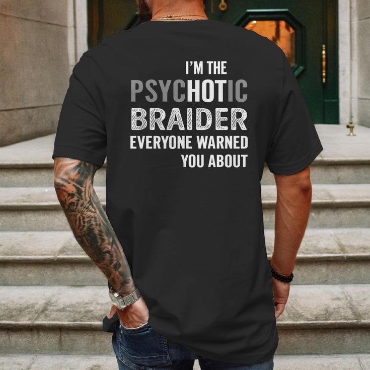 Psychotic Braider Job Shirts Mens Back Print T-shirt Gifts for Men