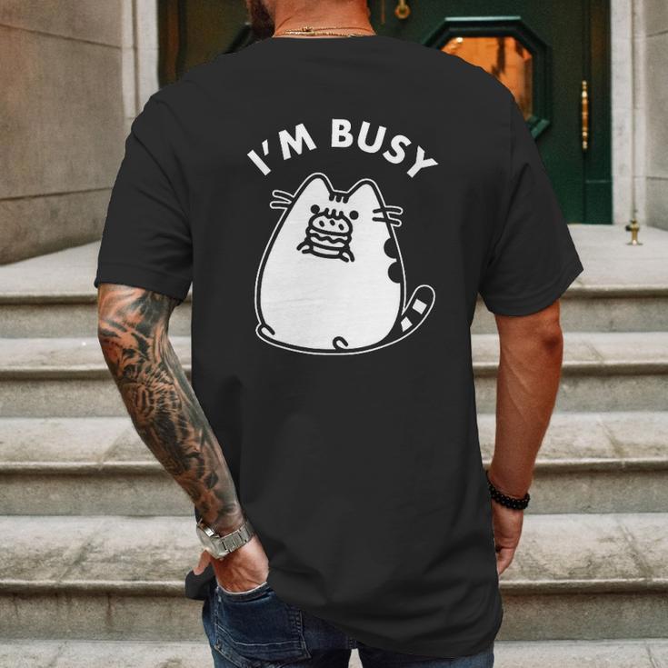 Pusheen The Cat The Cat Vintage Mens Back Print T-shirt Gifts for Men