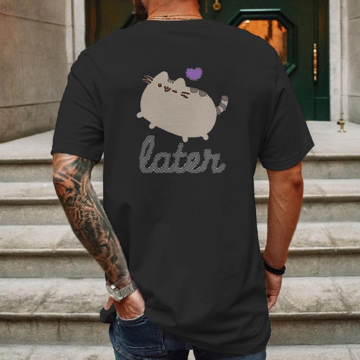 Pusheen Ladies The Catthe Cat Vintage Juniors Mens Back Print T-shirt Gifts for Men