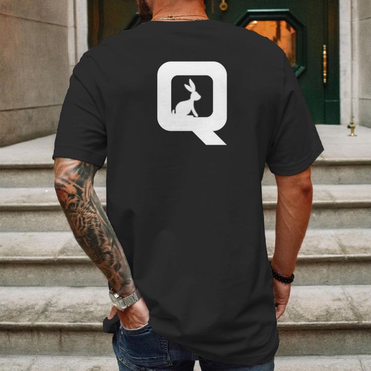 Qanon Follow The White Rabbit Qanon Tee Mens Back Print T-shirt Gifts for Men