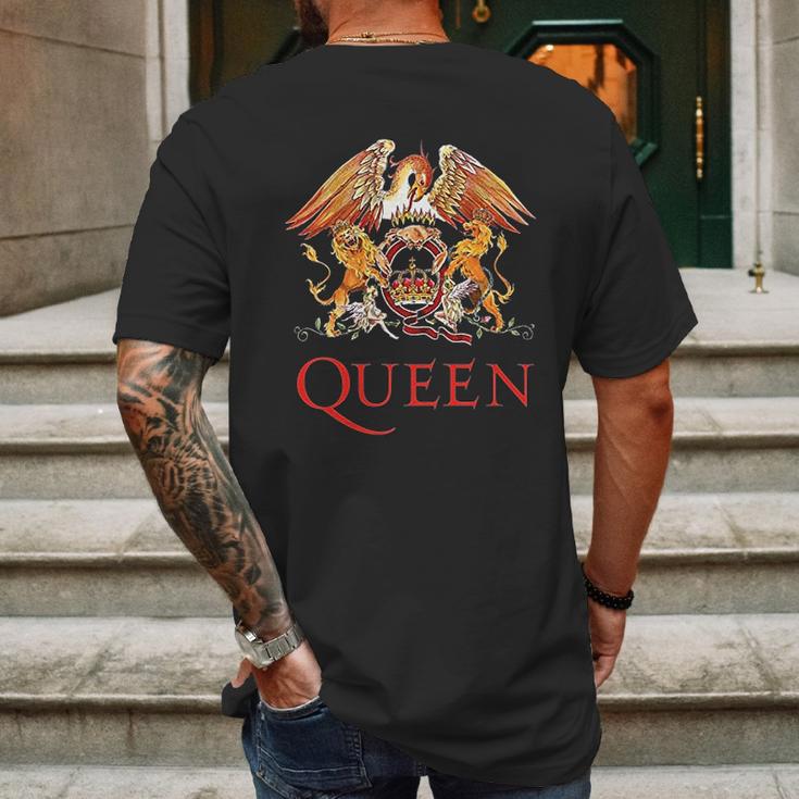 Queen Band Logo Mens Back Print T-shirt Gifts for Men