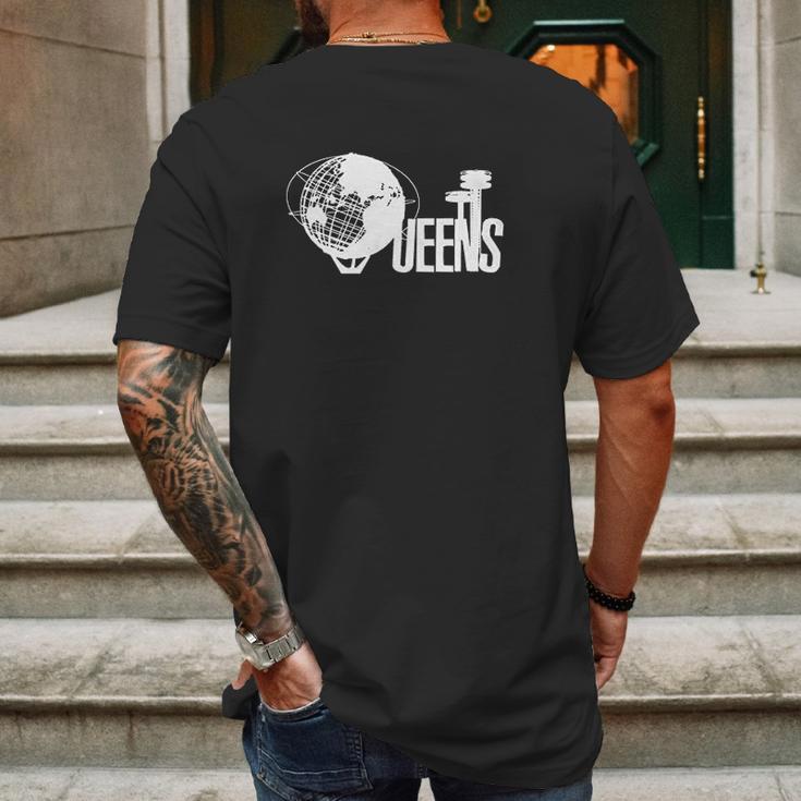 Queens Unisphere New York Mens Back Print T-shirt Gifts for Men