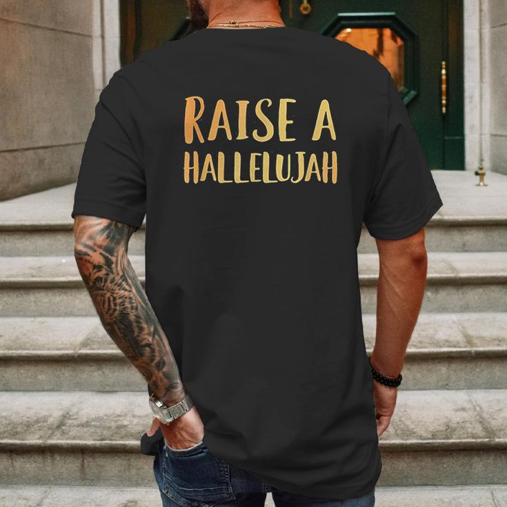 Raise A Hallelujah Mens Back Print T-shirt Gifts for Men