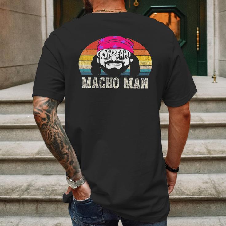 Randy Macho Man Savage Macho Man Mens Back Print T-shirt Gifts for Men