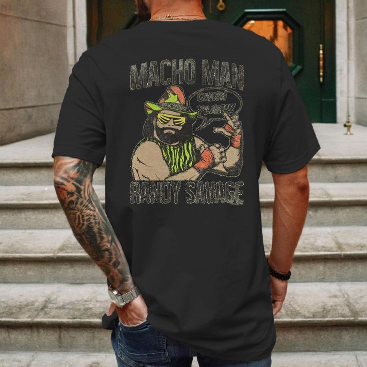 Randy Macho Man Savage Oh Yeah Graphic Mens Back Print T-shirt Gifts for Men