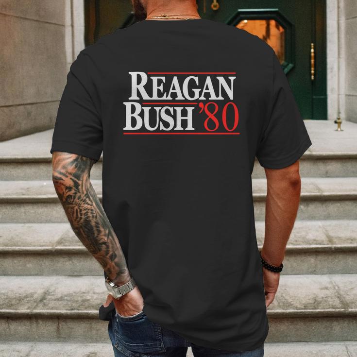 Reagan Bush 1980 Election Shirt Mens Back Print T-shirt Gifts for Men