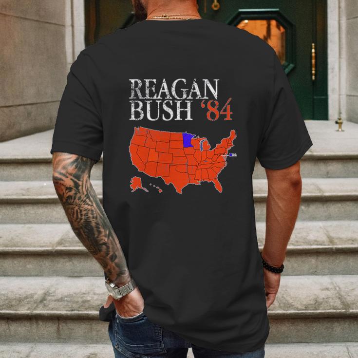 Reagan Bush 1984 Mens Back Print T-shirt Gifts for Men