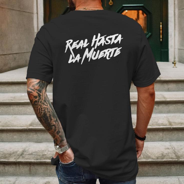 Real Hasta La Muerte Camisa Mens Back Print T-shirt Gifts for Men