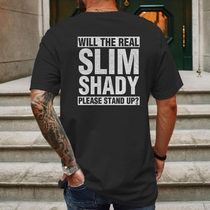 The Real Slim Shady Mens Back Print T-shirt Gifts for Men