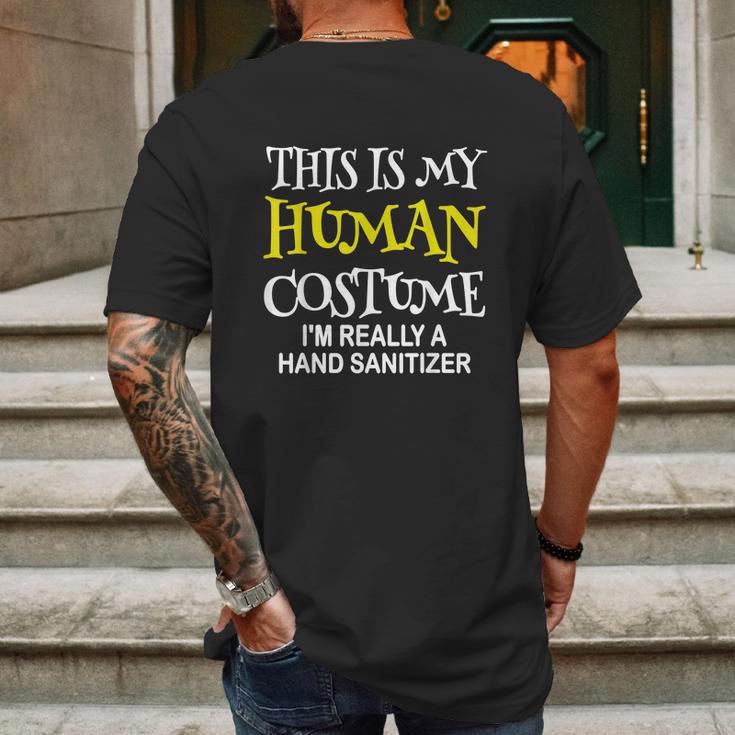 Im Really A Hand Sanitizer Halloween Costume Mens Back Print T-shirt Gifts for Men