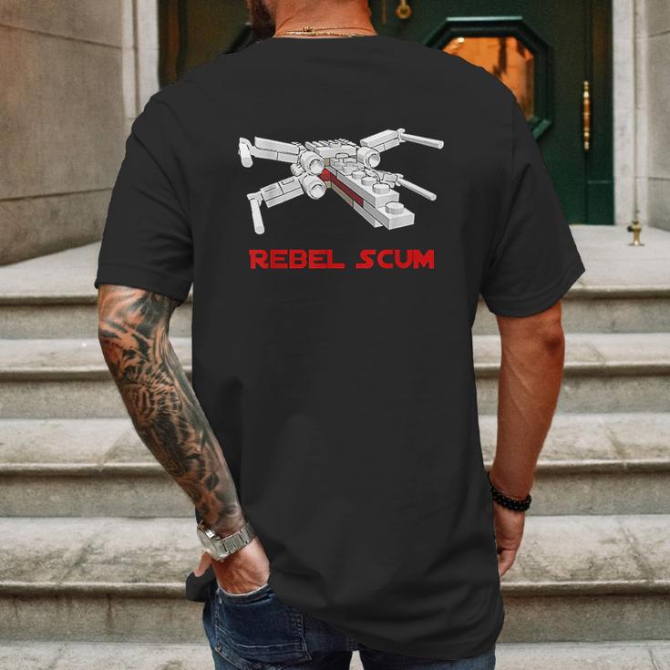 Rebel Scum Revolutionary Fighter Pilot Mens Back Print T-shirt Gifts for Men